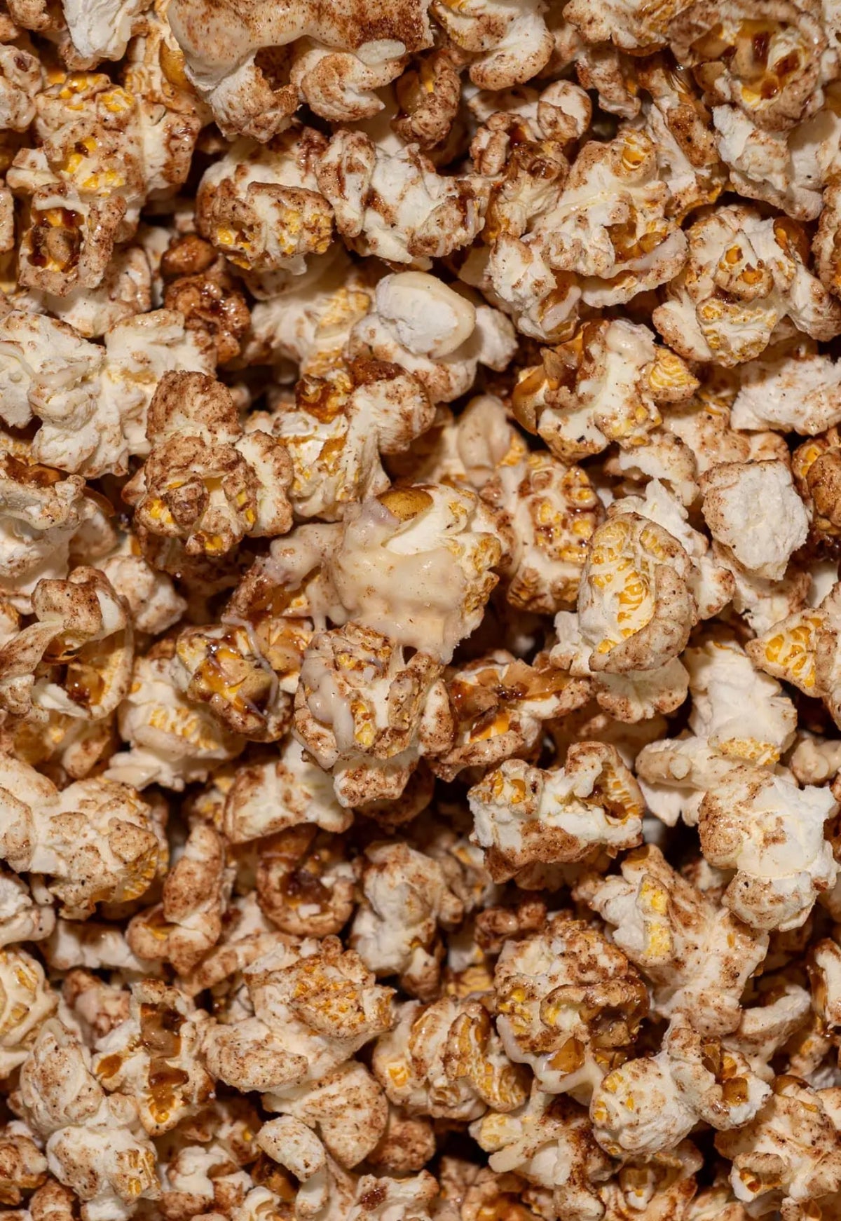 pumpkin spice + white chocolate popcorn