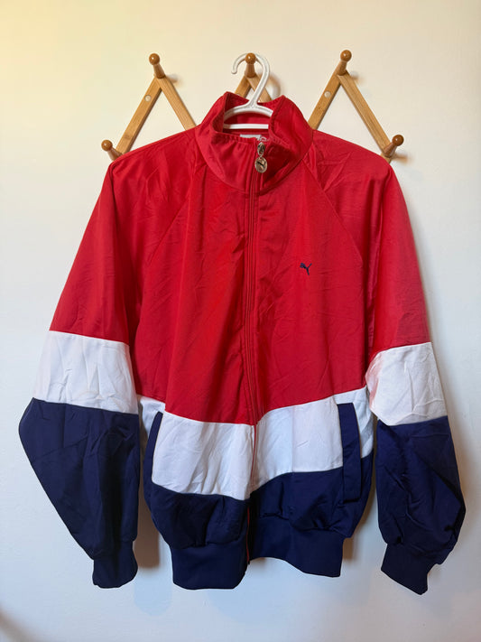 puma colourblock track sweater M